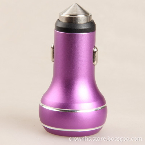 Mobile phone 2 usb port 12v output portable 2 in 1 car charger